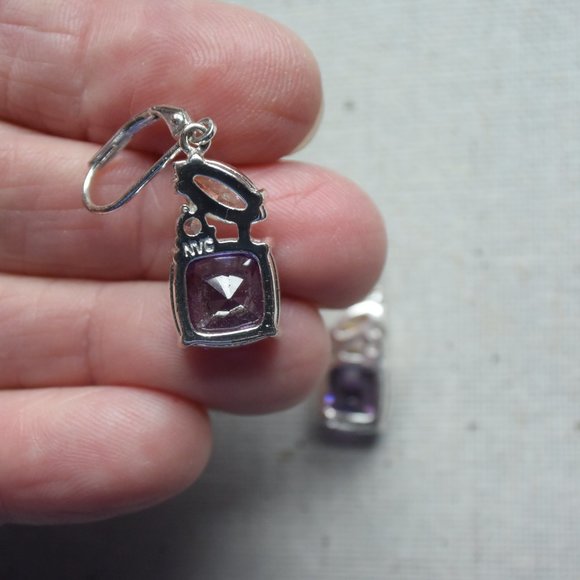 Natalia Collister for Avon Cubic Zirconia Silver Plate Earrings - Picture 5 of 7